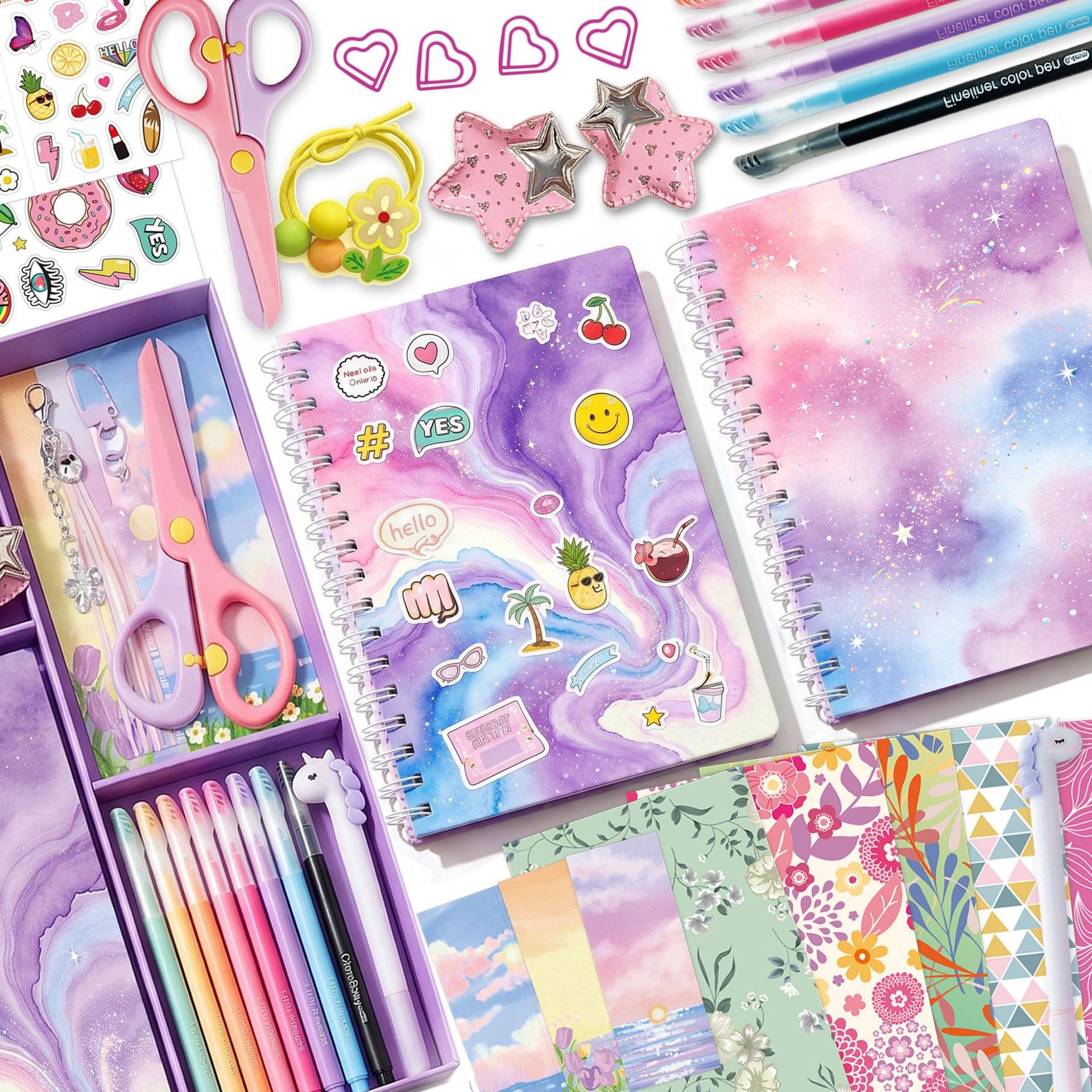 Purple DIY Journaling Set – Scrapbook Kit Gifts for Girls (Birthday Gift)