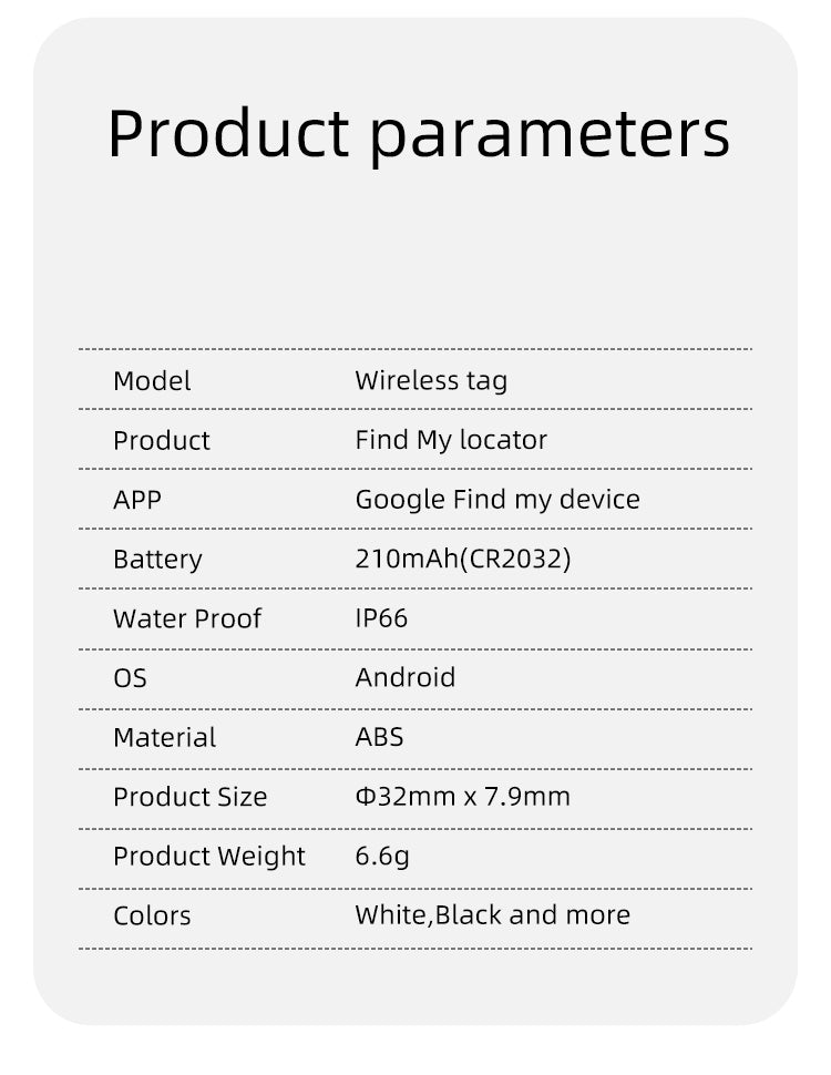 Thksyo S10 Smart Tag Item Finder for Android Devices, Bluetooth Tracker, Keys Finder and Item Locator for Keys, Bags and More, Phone Finder, Location Tracker