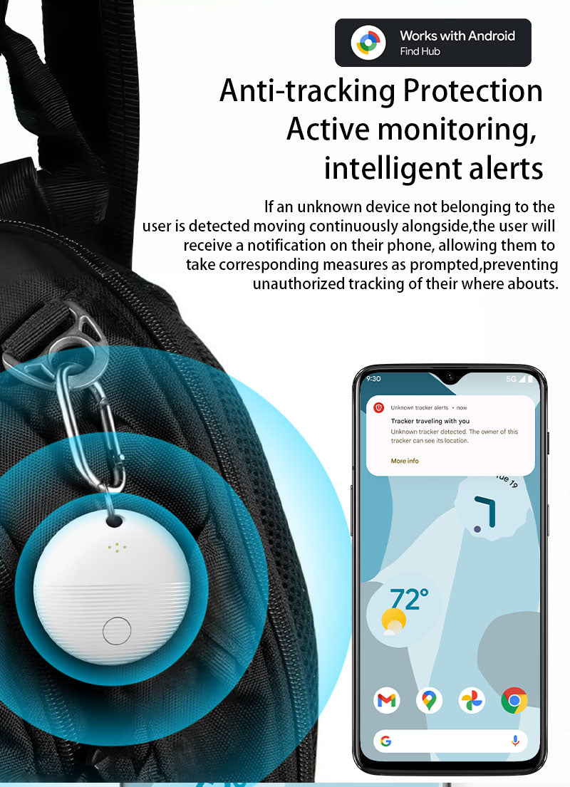 Thksyo S20 Smart Tag, Item Finder for Android Devices, Bluetooth Tracker, Keys Finder and Item Locator for Keys, Bags and More, Phone Finder, Location Tracker