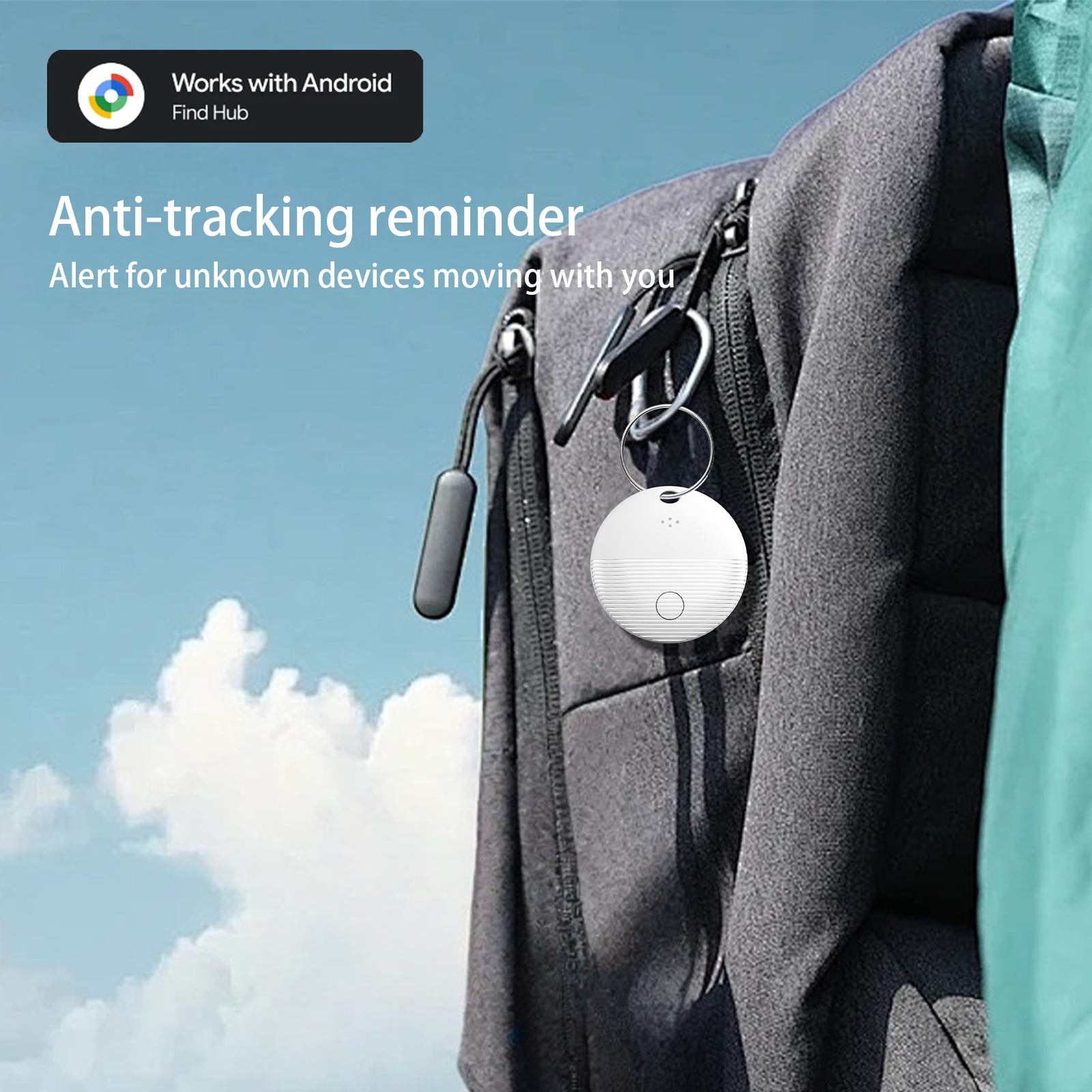 Thksyo S20 Smart Tag, Item Finder for Android Devices, Bluetooth Tracker, Keys Finder and Item Locator for Keys, Bags and More, Phone Finder, Location Tracker