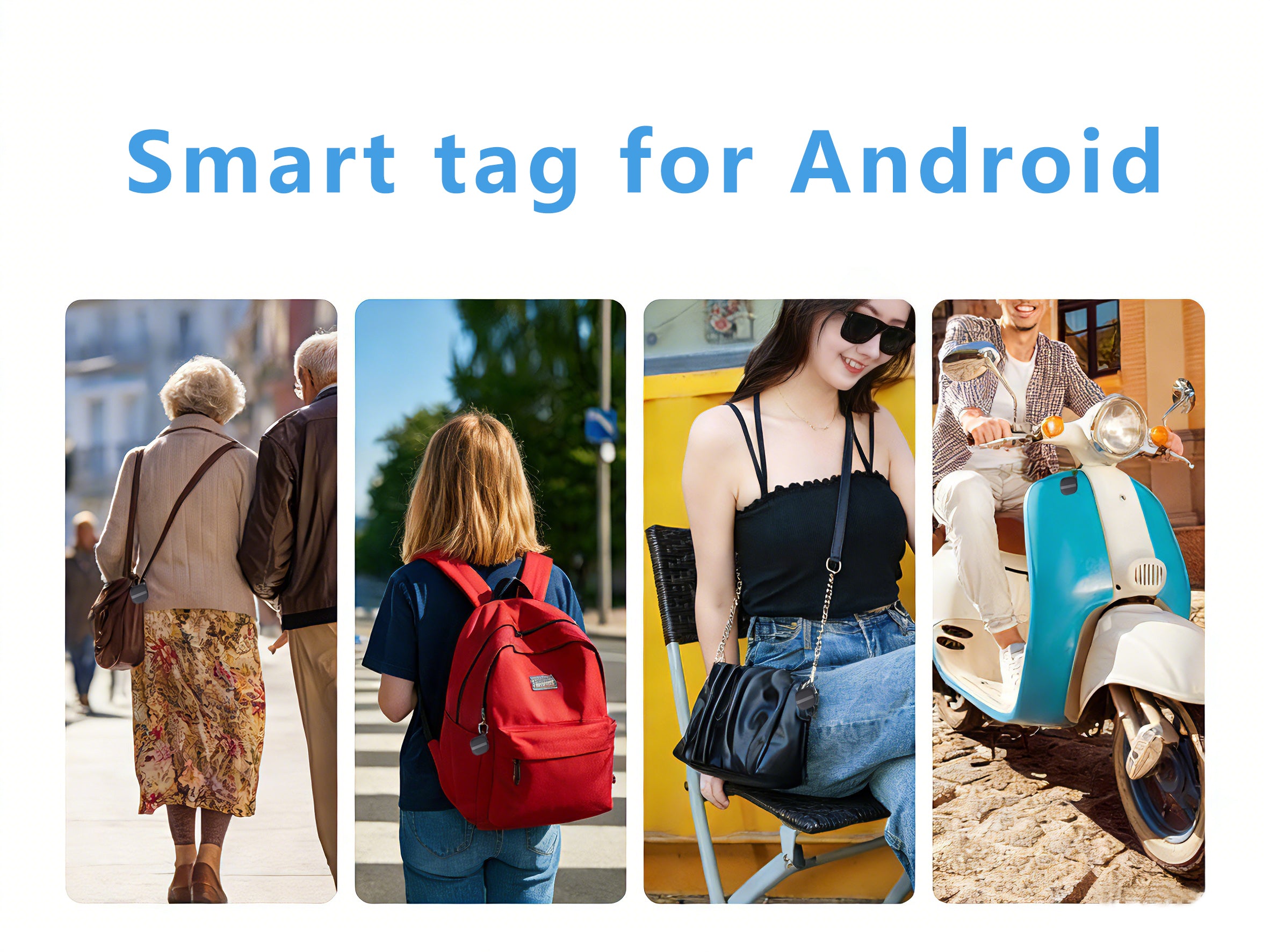 Thksyo S7 Smart Tag Item Finder for Android Devices, Bluetooth Tracker, Keys Finder and Item Locator for Keys, Bags and More, Phone Finder, Location Tracker