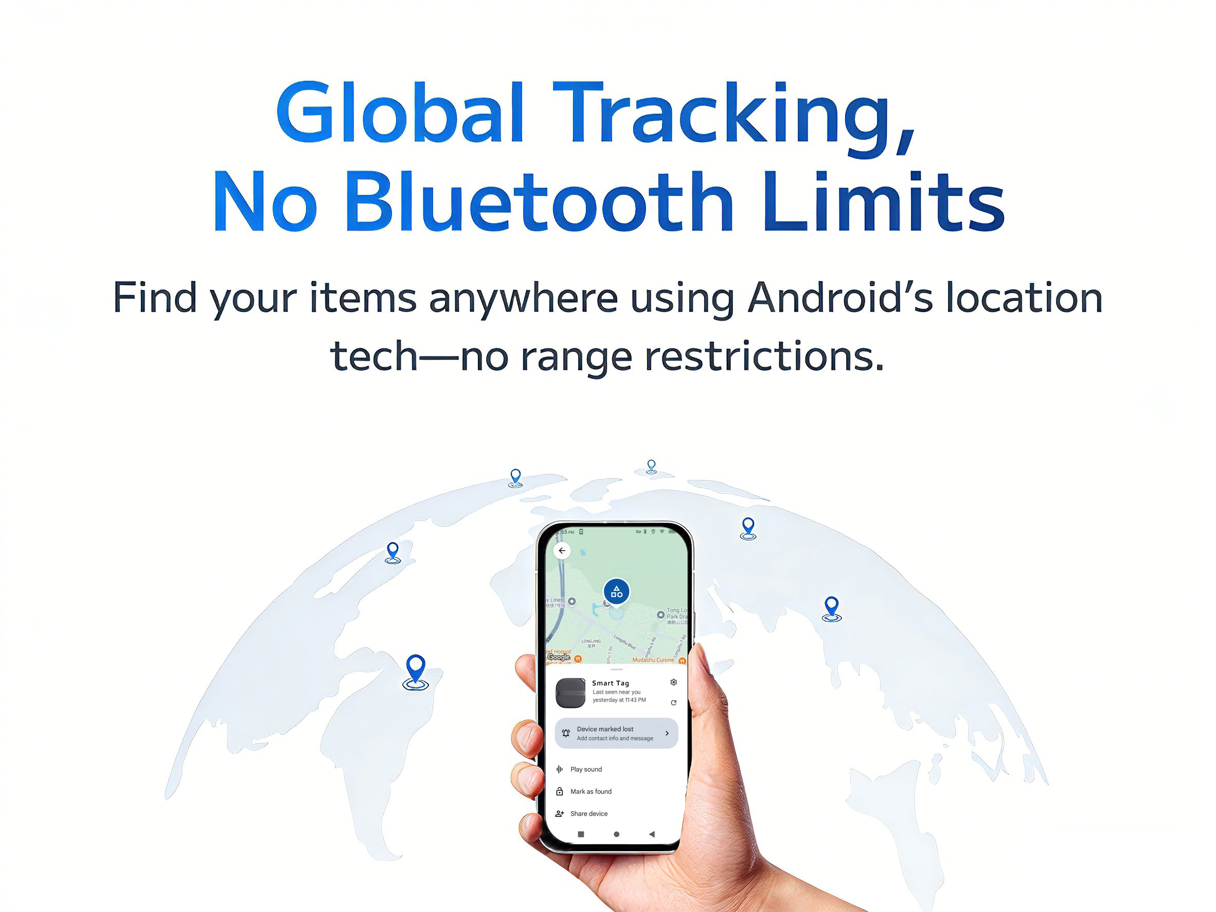 Thksyo S7 Smart Tag Item Finder for Android Devices, Bluetooth Tracker, Keys Finder and Item Locator for Keys, Bags and More, Phone Finder, Location Tracker