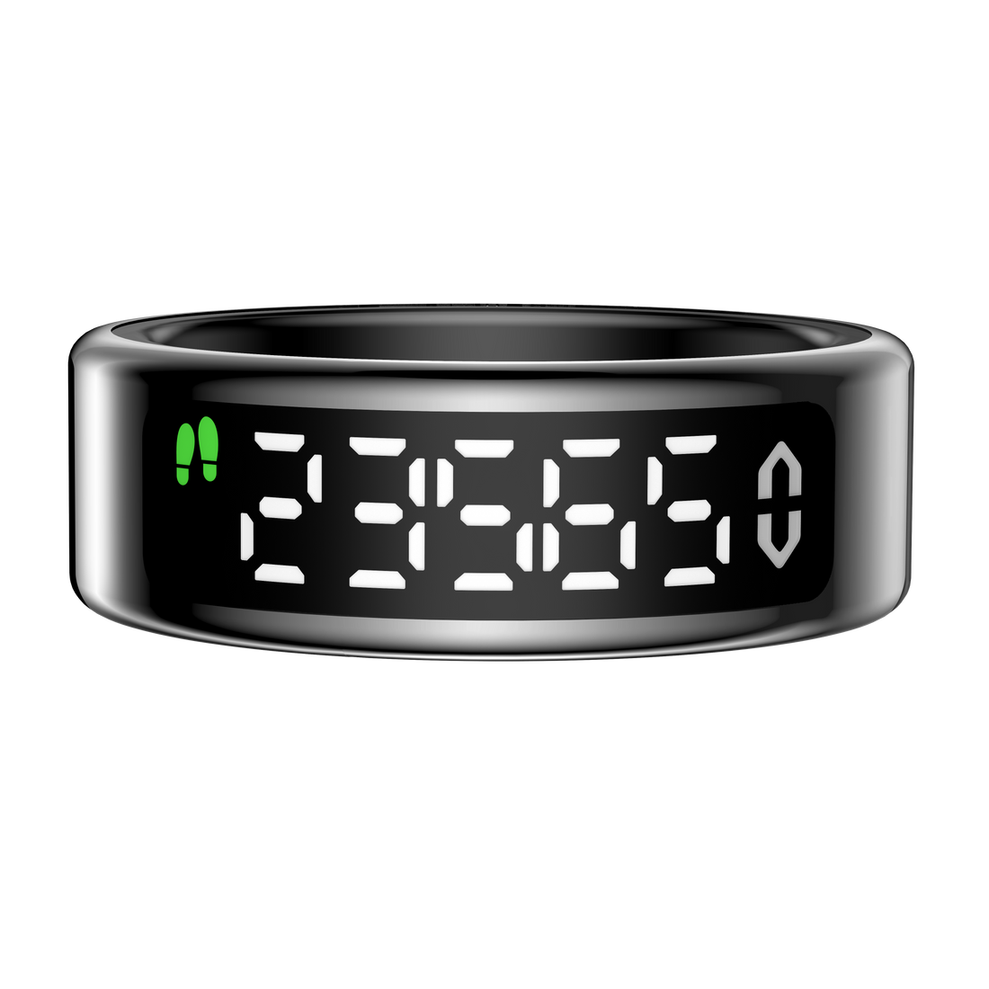 SY01 Smart Ring with Digital Display Screen and Touch Button, Best Tech Gifts for Her/ Him/ Traveller/ Kids/ Sport