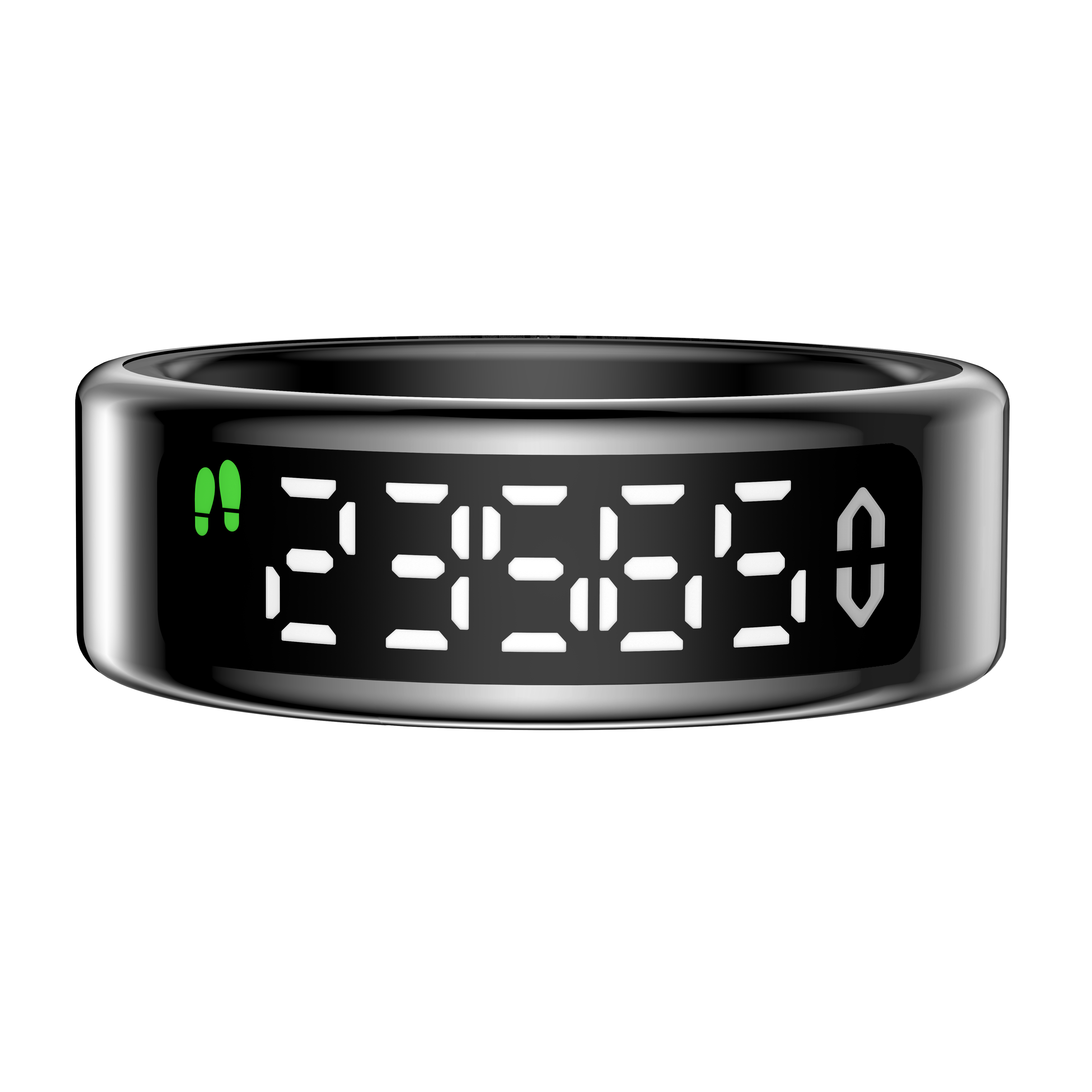SY01 Smart Ring with Digital Display Screen and Touch Button, Best Tech Gifts for Her/ Him/ Traveller/ Kids/ Sport