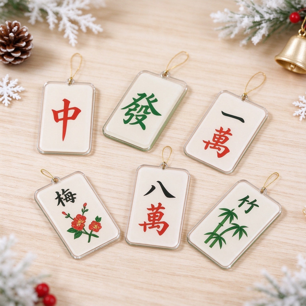 Summer Mahjong Advent Calendar – 24 Acrylic Ornaments