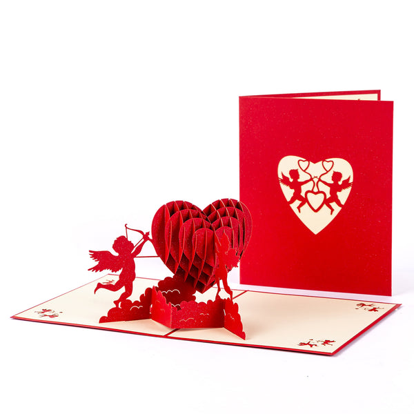 Wedding Invitation Card – 3D Pop-Up Paper Sculpture Card for Valentines Day/ China Qixi Festival