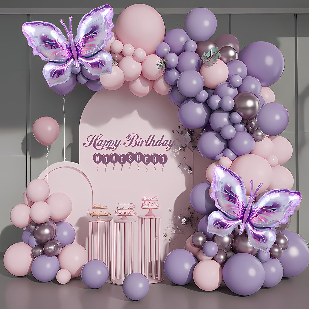 Redn Yellow Purple Pink Balloons Set for Wedding/ Birthday/ Parties/ Her/ Girls Event Decorations