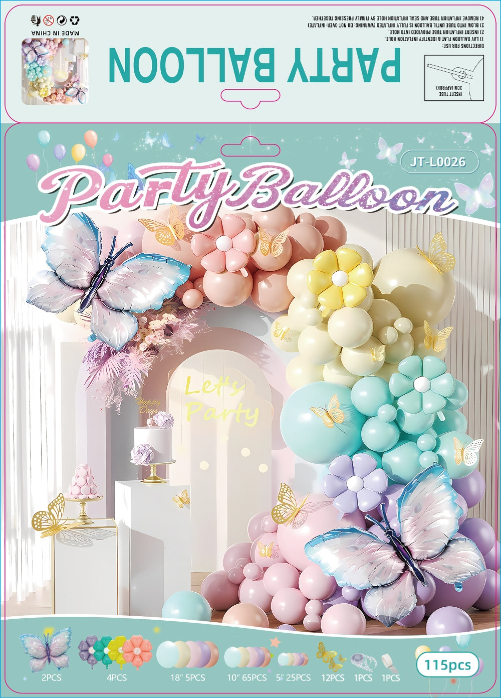 Redn Yellow Purple Pink Balloons Set for Wedding/ Birthday/ Parties/ Her/ Girls Event Decorations