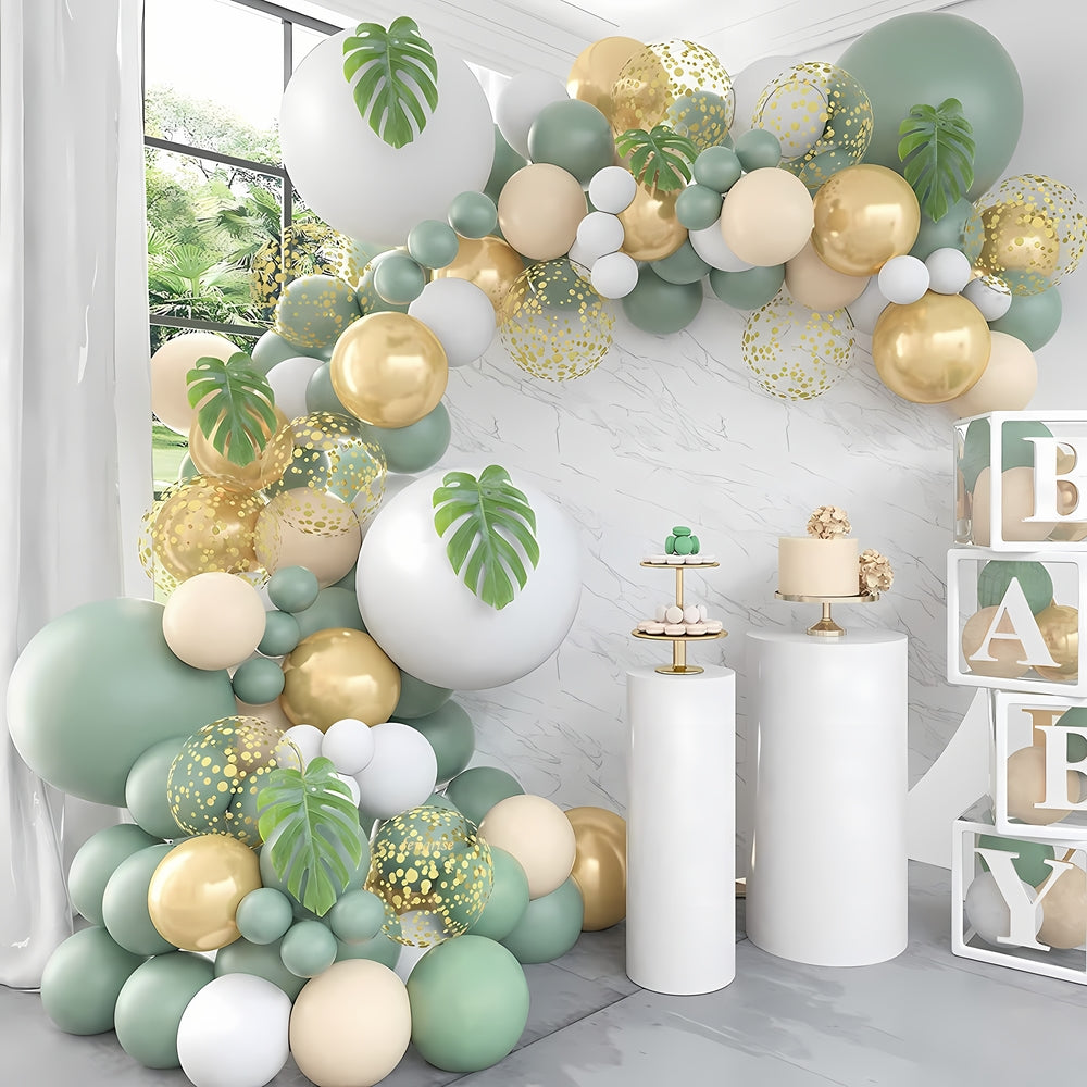 Blue Green Balloons Set for Wedding/ Birthday/ Party