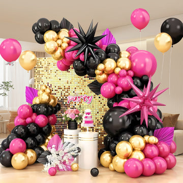 Black Gold Balloons Set for Men/ Boyfriend/ Boys/ Women