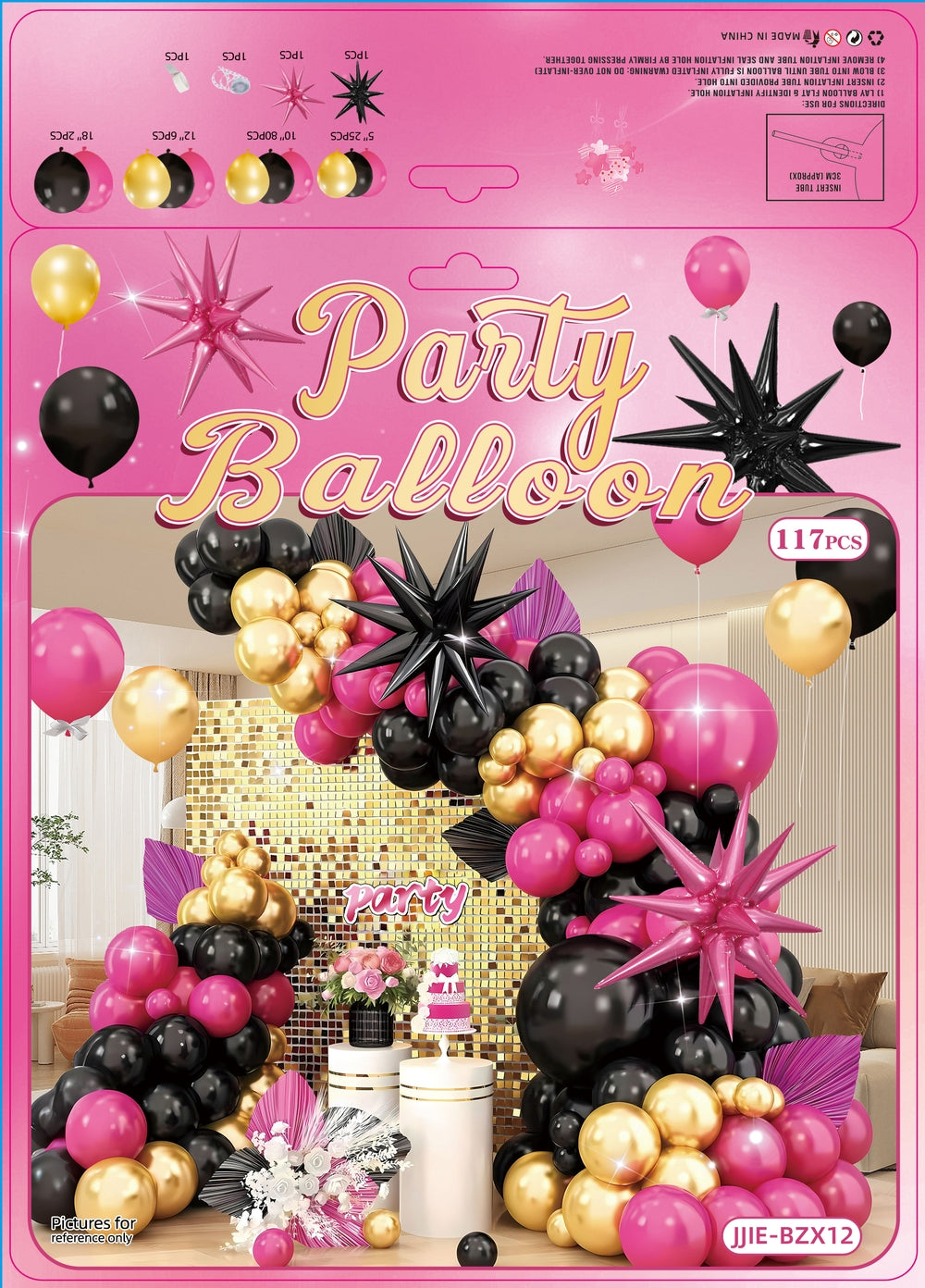Birthday Balloons Set for Girls/ Women/ Girlfriend