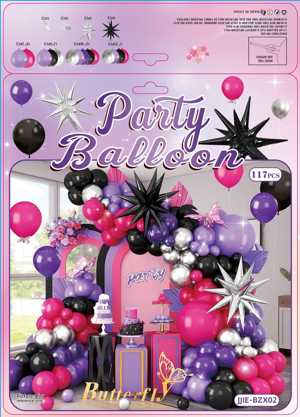 Birthday Balloons Set for Girls/ Women/ Girlfriend
