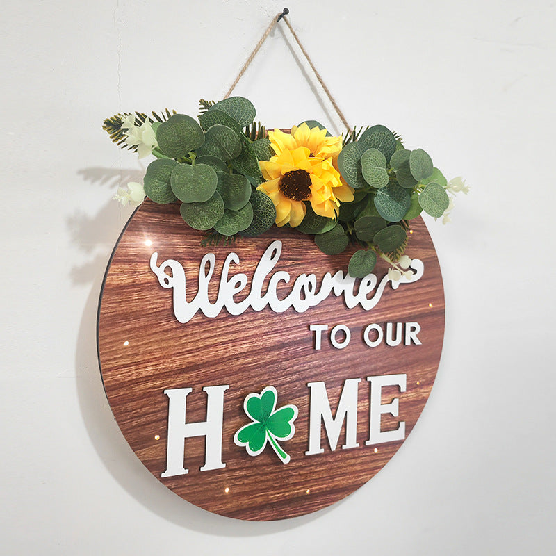 Welcome Sign Front Door Decoration, Housewarming Gifts for New Home
