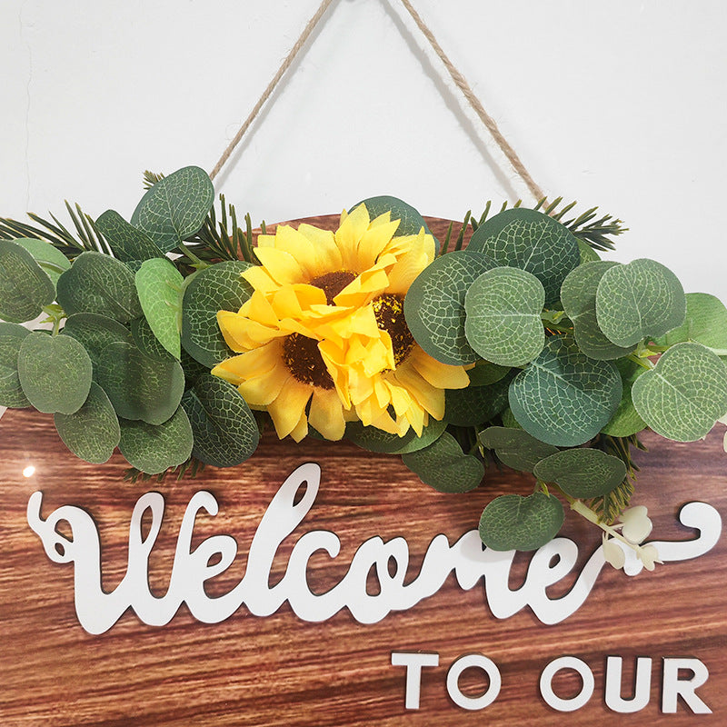 Welcome Sign Front Door Decoration, Housewarming Gifts for New Home