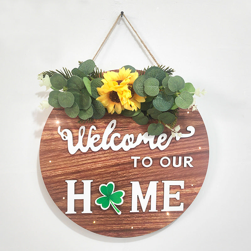 Welcome Sign Front Door Decoration, Housewarming Gifts for New Home