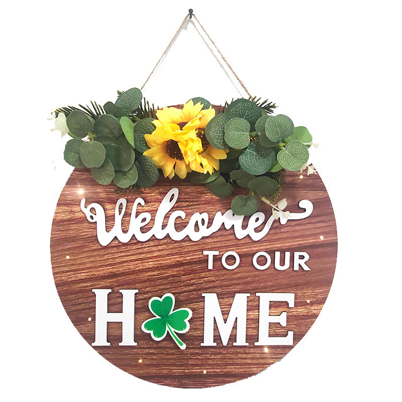 Welcome Sign Front Door Decoration, Housewarming Gifts for New Home