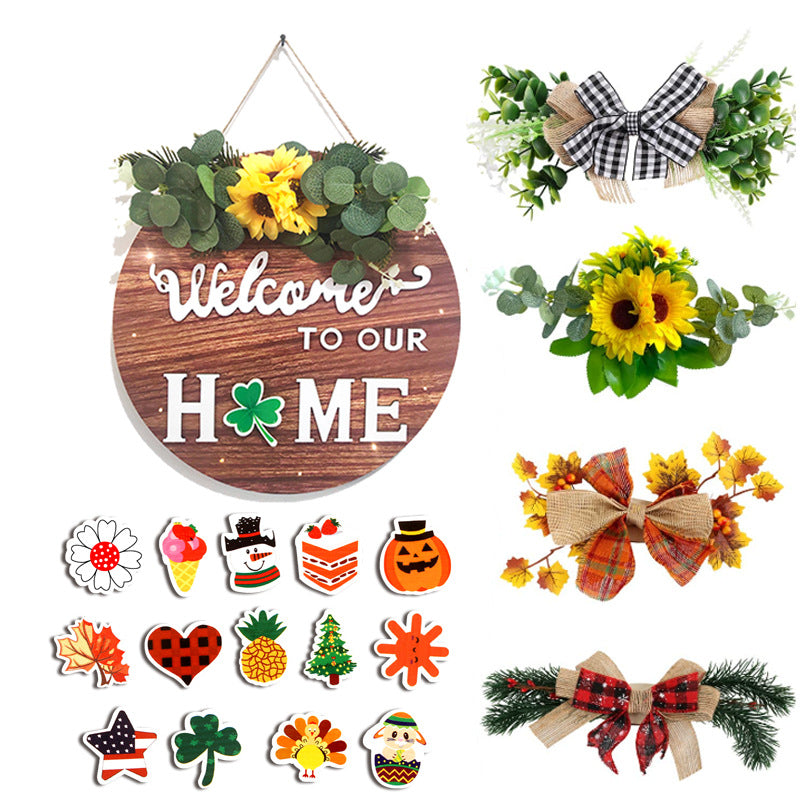 Welcome Sign Front Door Decoration, Housewarming Gifts for New Home