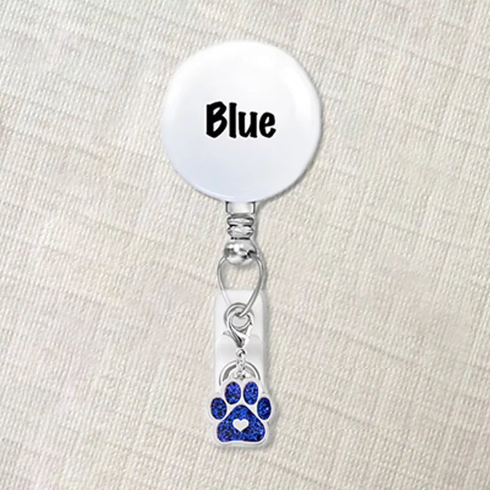 Custom Pet Badge Reel – Dog or Cat Face ID Holder | Personalized Name Badge | Nurse Gift | Vet Tech Badge