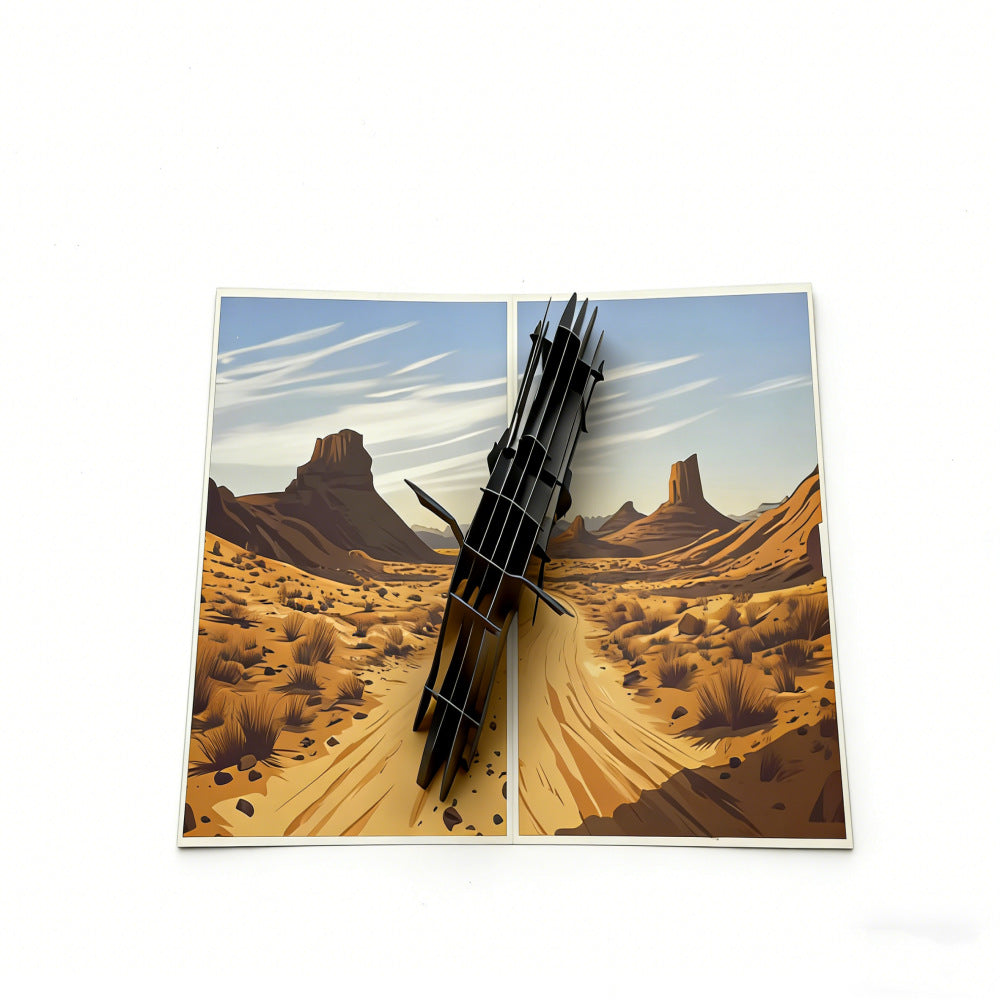 3D Pop Up Creative Motorcycle Greeting Cards Creative Gift for Motorcycle Enthusiasts / Him/ Dad/ Son/ Boyfriend