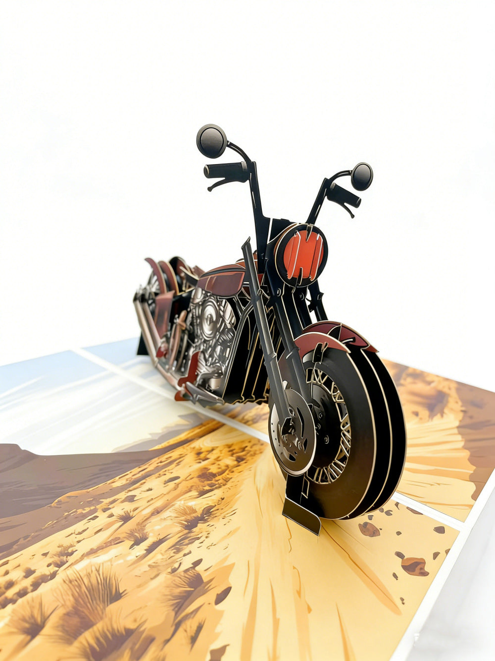 3D Pop Up Creative Motorcycle Greeting Cards Creative Gift for Motorcycle Enthusiasts / Him/ Dad/ Son/ Boyfriend