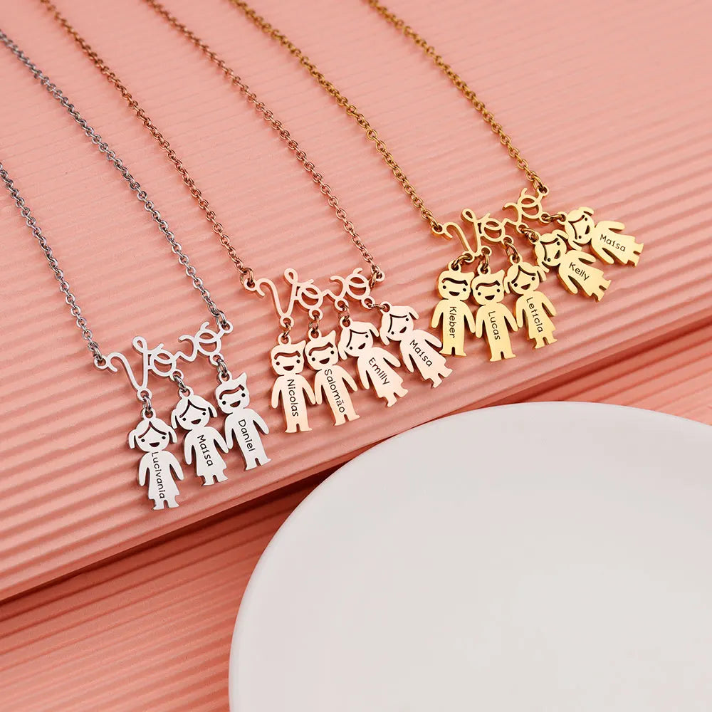 Personalized Names Vovó Grandmother Necklace Custom Dog Cat Pets Vovo Choker For Grandma Ladies Women Mother Mother's Day Gift