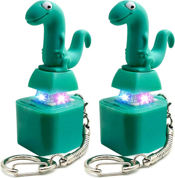 Cute Duck/ Frog/ Screaming Chicken/ Lizard Fidget Keychain Toy with LED Light & Sound, Fun Stress Relief Clicker Gift for Kids, Teens & Adults