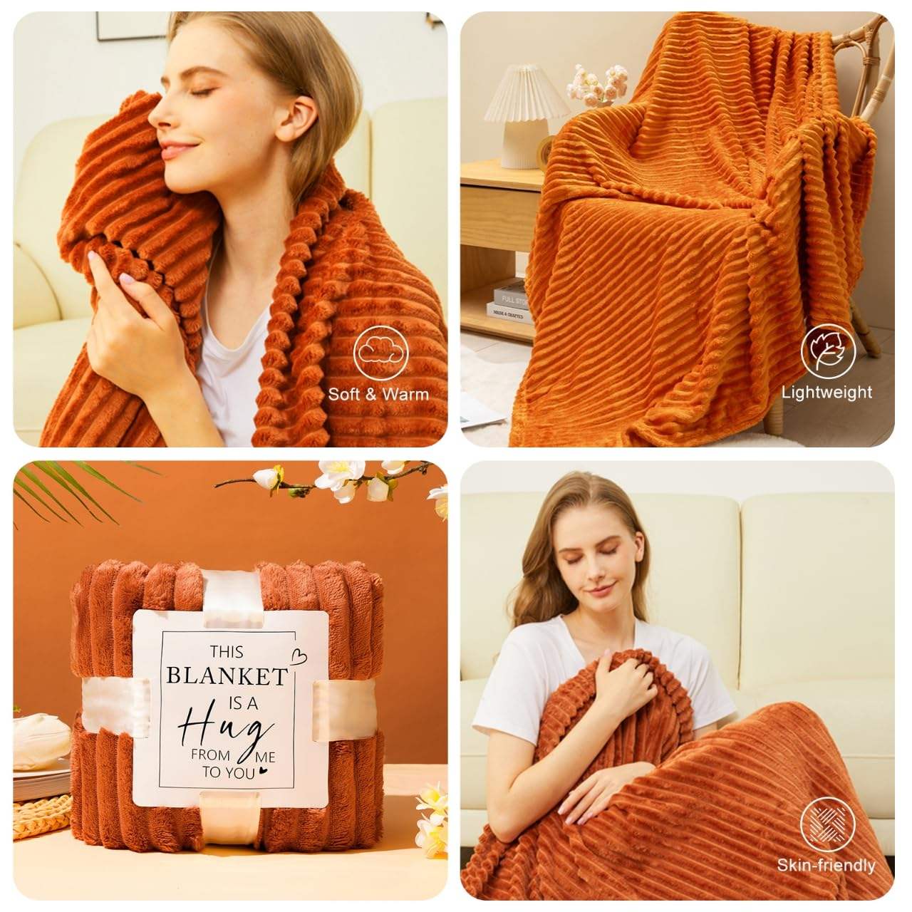 Whosale Mum Wife Sister Friend Girlfriend Orange Classic Fashion Trend Relaxing Spa Mothers Day Birthday Christmas Gifts Baskets