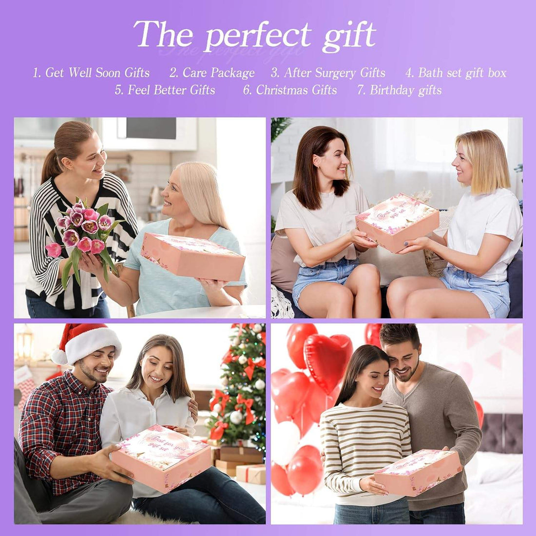 Factory Wholesale Women's Birthday Spa Gift Basket with Luxury Blanket-for Mom Sister Friend or Mother's Day Gift Novelty Present