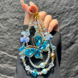 Ocean‑Blue Sapphire Butterfly