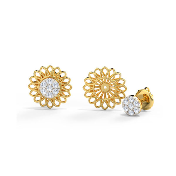 Evie Detachable Diamond Stud Earrings