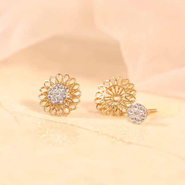 Evie Detachable Diamond Stud Earrings